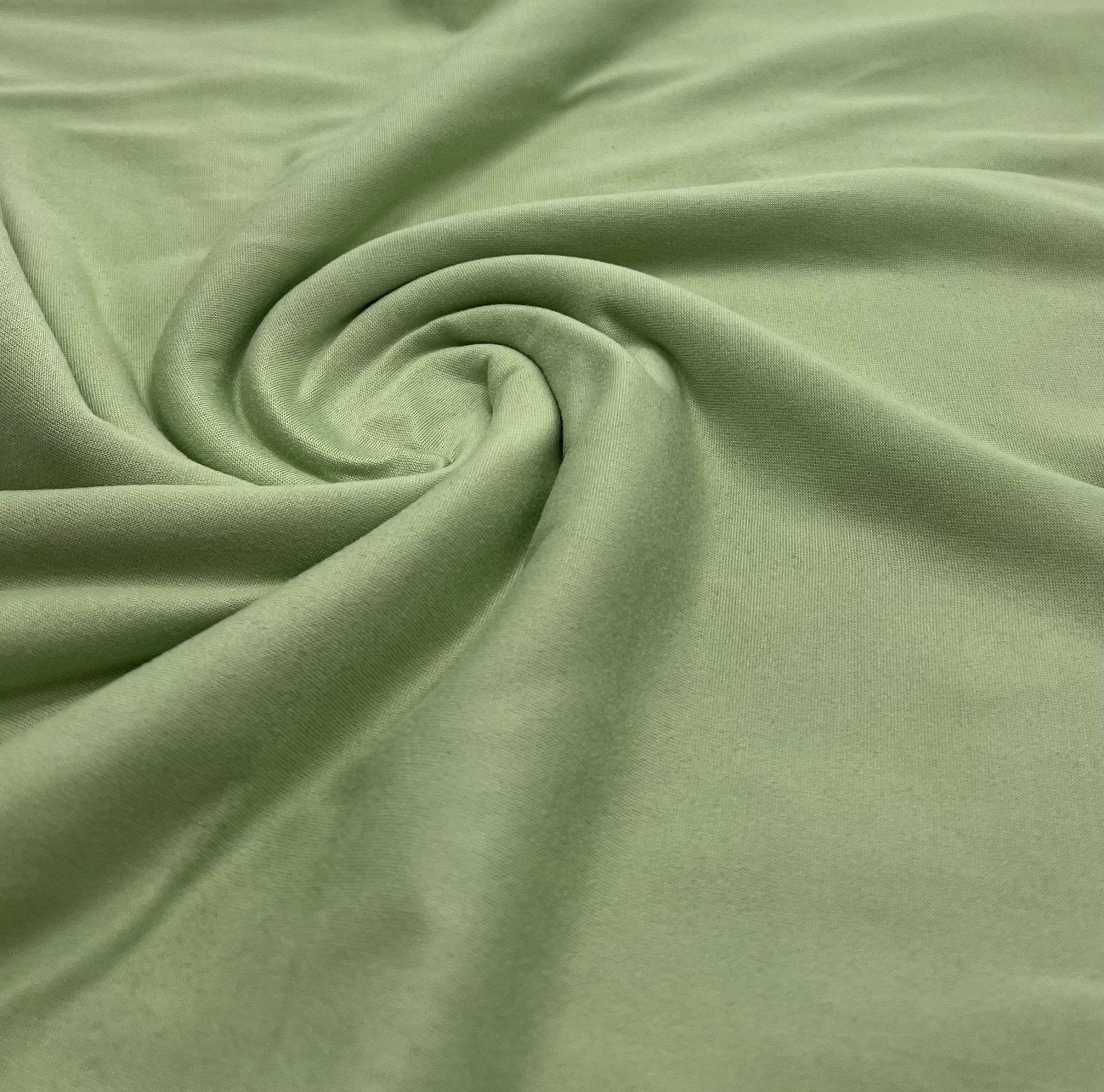 Sage Green Plain Super Soft Bogota 4 Way Stretch Fabric - T9 Fabrics
